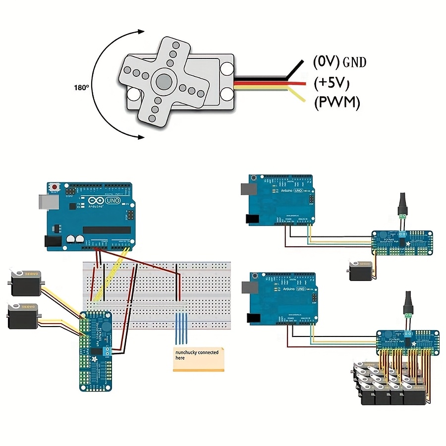 5pcs SG90 9G Servo Motors + 16 - đánh giá và giá Robot Arm Motor