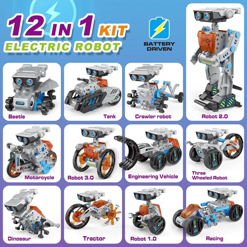 12 in 1 Science Experiment Sol - đánh giá và giá Science Robot