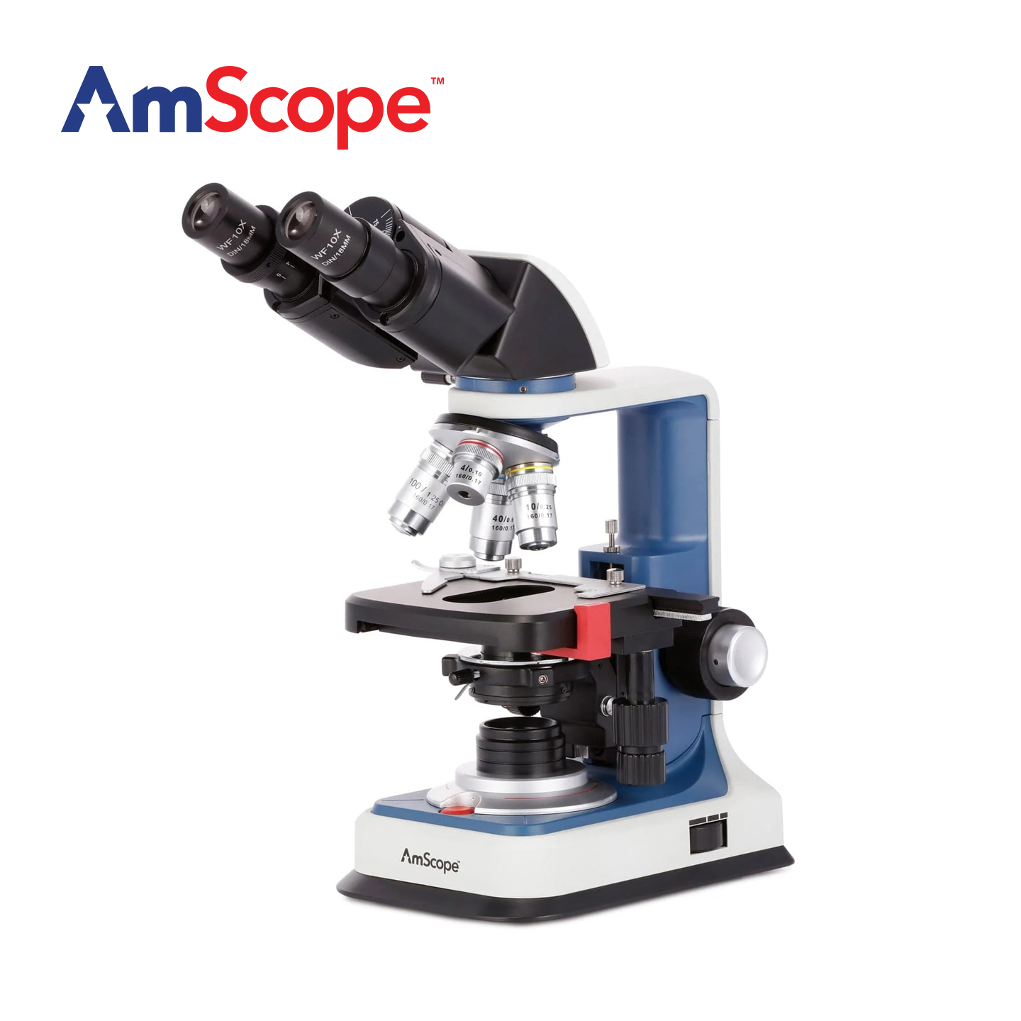 AmScope 40X-2500X Student Bino - đánh giá và giá Microscope Compound 40X