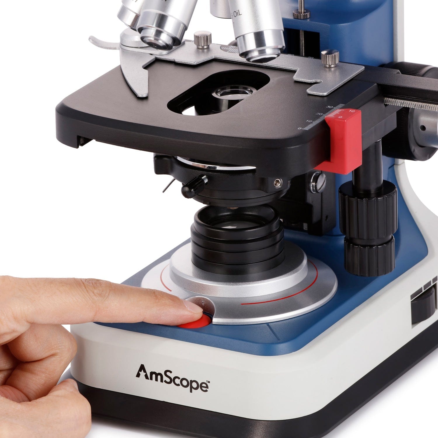 AmScope  40X-2500X Magnificati - đánh giá và giá Microscope Compound 40X