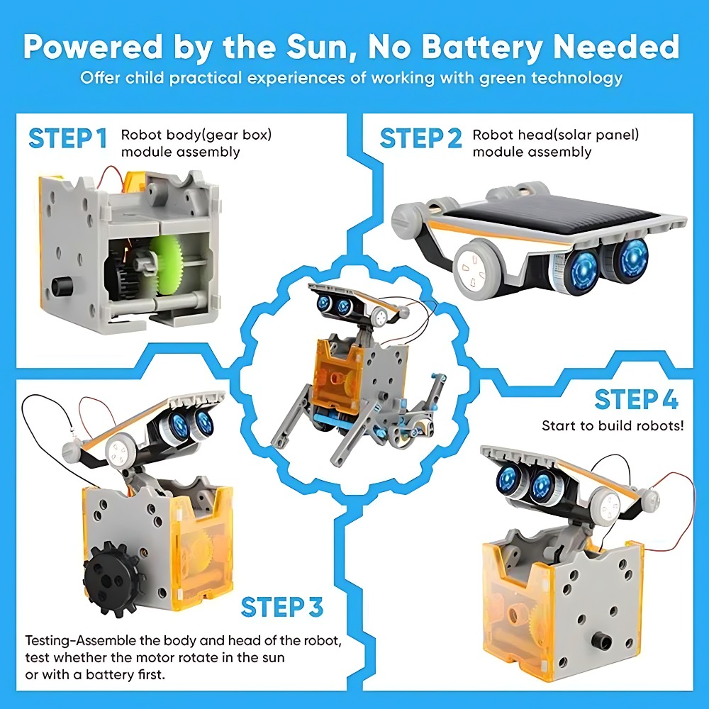 Solar Robot Building Blocks 12 - đánh giá và giá Science Robot