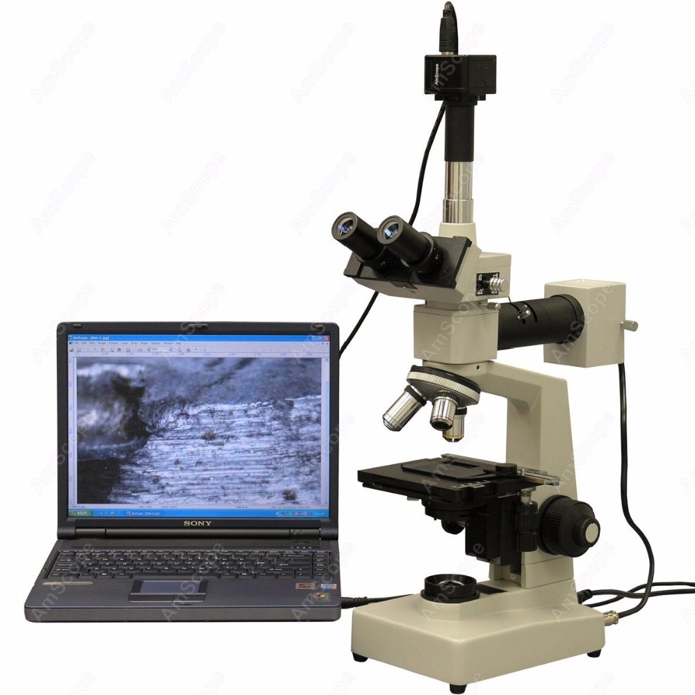 AmScope Metallurgical Trinocul - đánh giá và giá Microscope Compound 40X