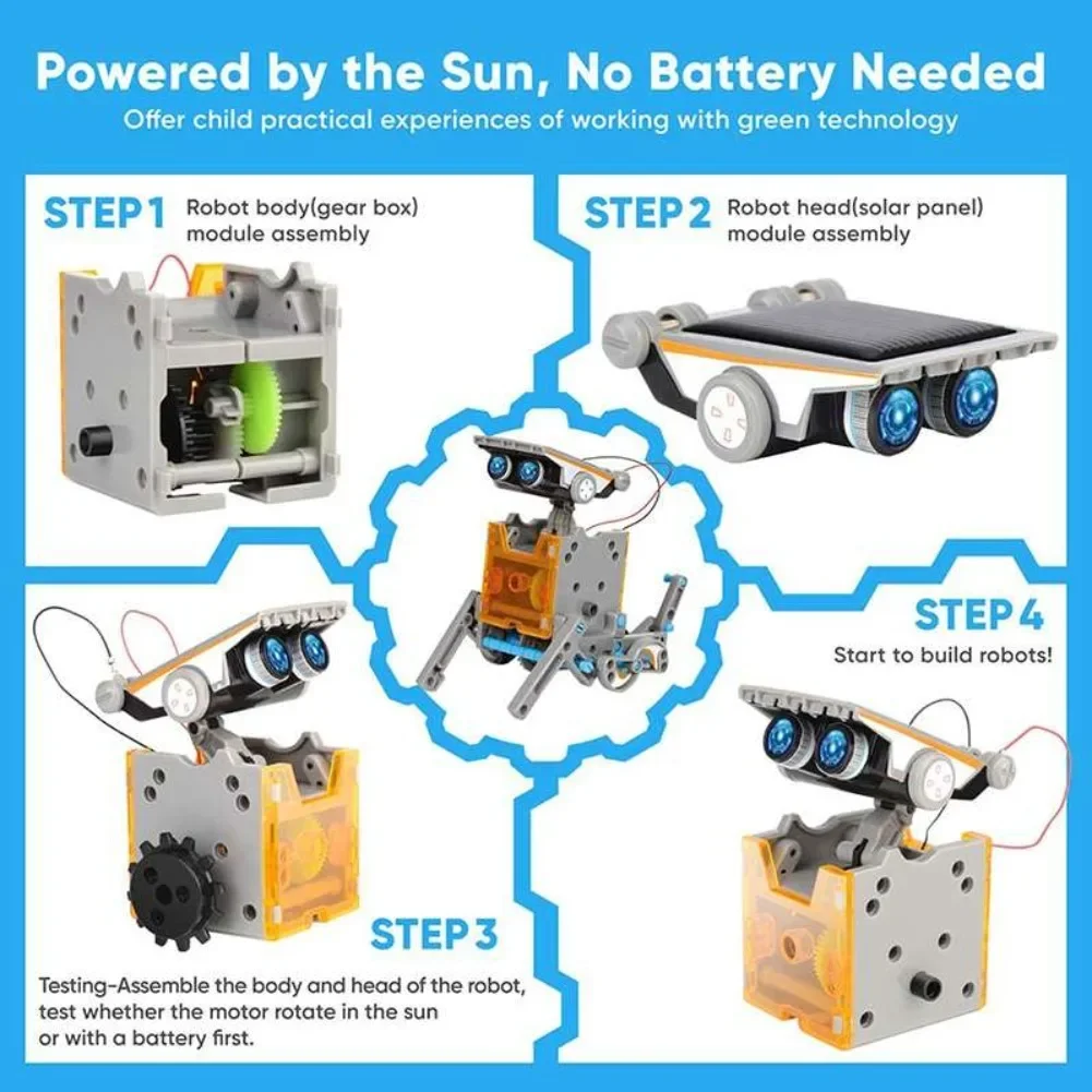 13 in 1 Solar Powered Robot Sc - đánh giá và giá Science Robot