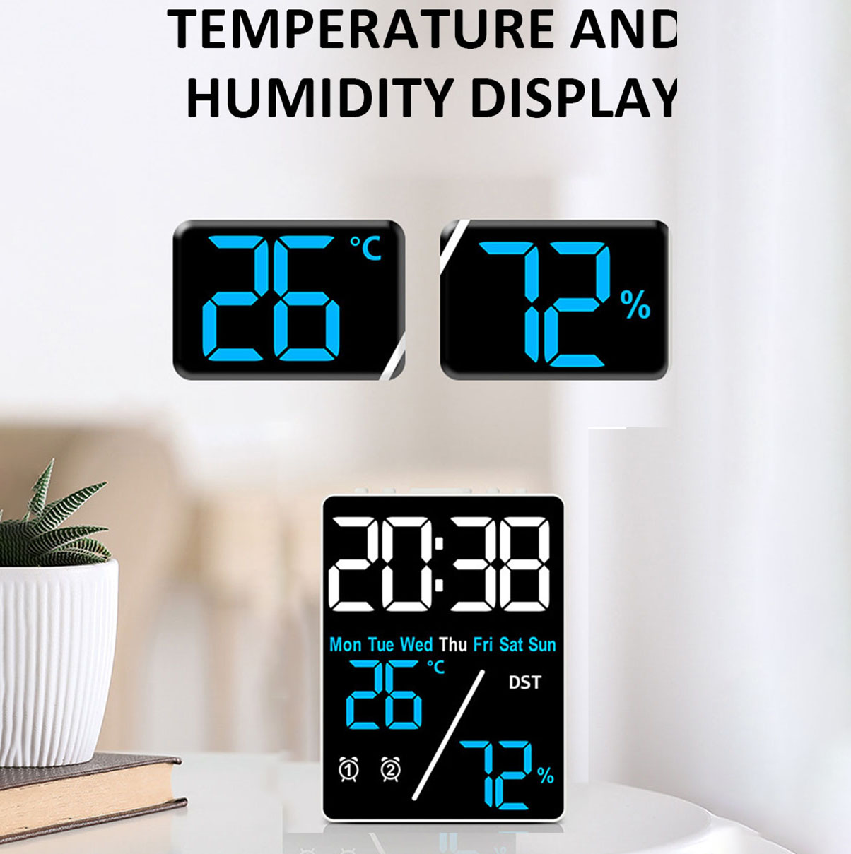 Multifunctional Large Screen D - đánh giá và giá Weather Station Indoor